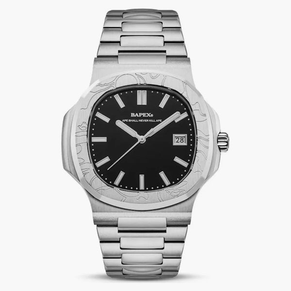 Bape Type 10 Bapex #1 Watch Silver/black (1k70187302)