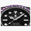 Bape Type 1 Bapex Crystal Stone Watch Pink