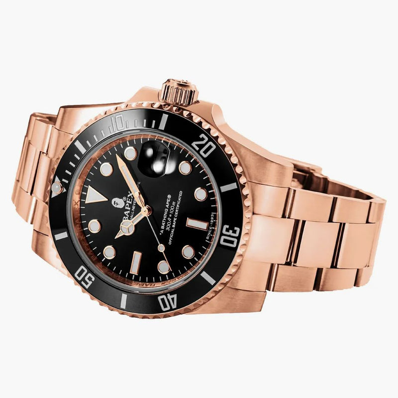 BAPE TYPE 1 Bapex Watch Gold