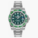 Bape Type 1 Crystal Stone Bapex Watch Green