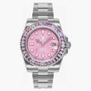 Bape Type 1 Crystal Stone Bapex Watch Pink