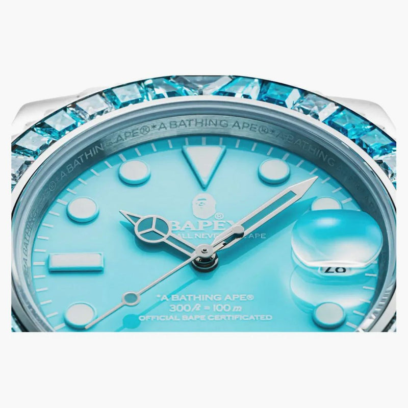 BAPE typu 1 Crystal Stone Bapex Watch Sax