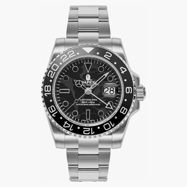 Bape Type 2 Bapex Color Camo Watch Black