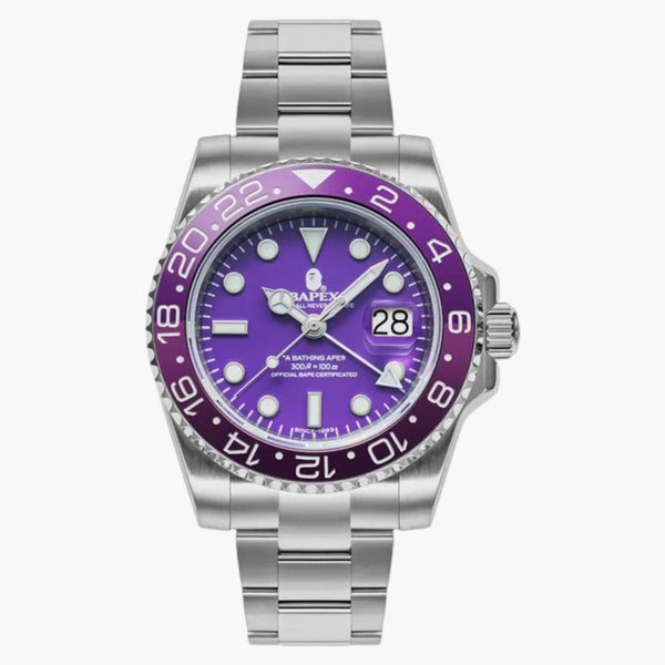 Bape Type 2 Bapex Watch Purple