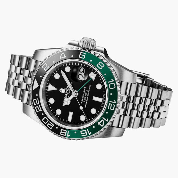 Bape Type 2 Bapex #1 Watch Silver/black/green