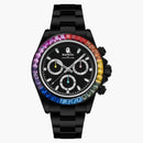 Bape Type 4 Bapex Crystal Stone Watch Black