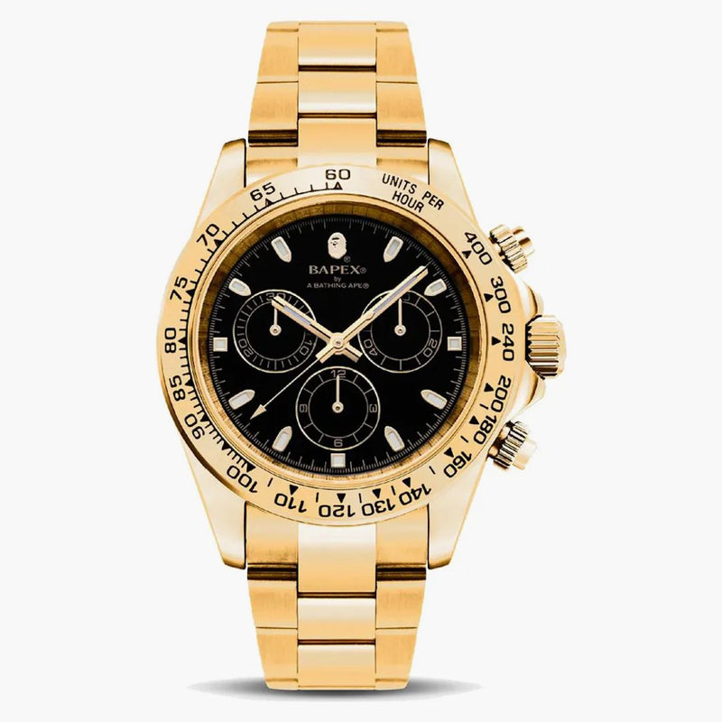 Bape Type 4 Bapex Watch Gold/black