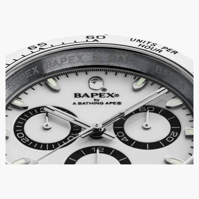 Bape Type 4 Bapex Watch Silver/white