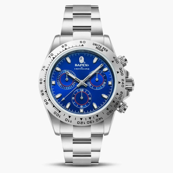 Bape Type 4 Bapex #2 Watch Silver/blue