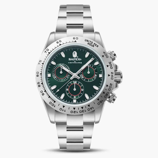 Bape Type 4 Bapex #2 Watch Silver/green