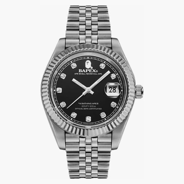 Bape Type 6 Bapex Watch Silver