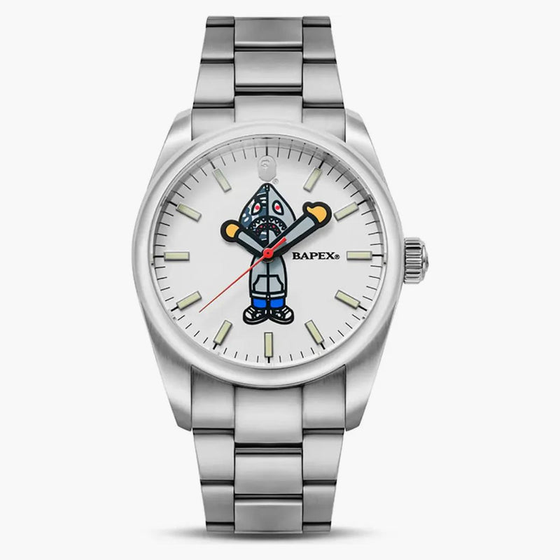 Shark Bape typu 7 Shark Seijin Bapex Watch Silver