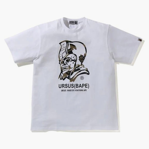 Bape ursus camo marchio tee bianco