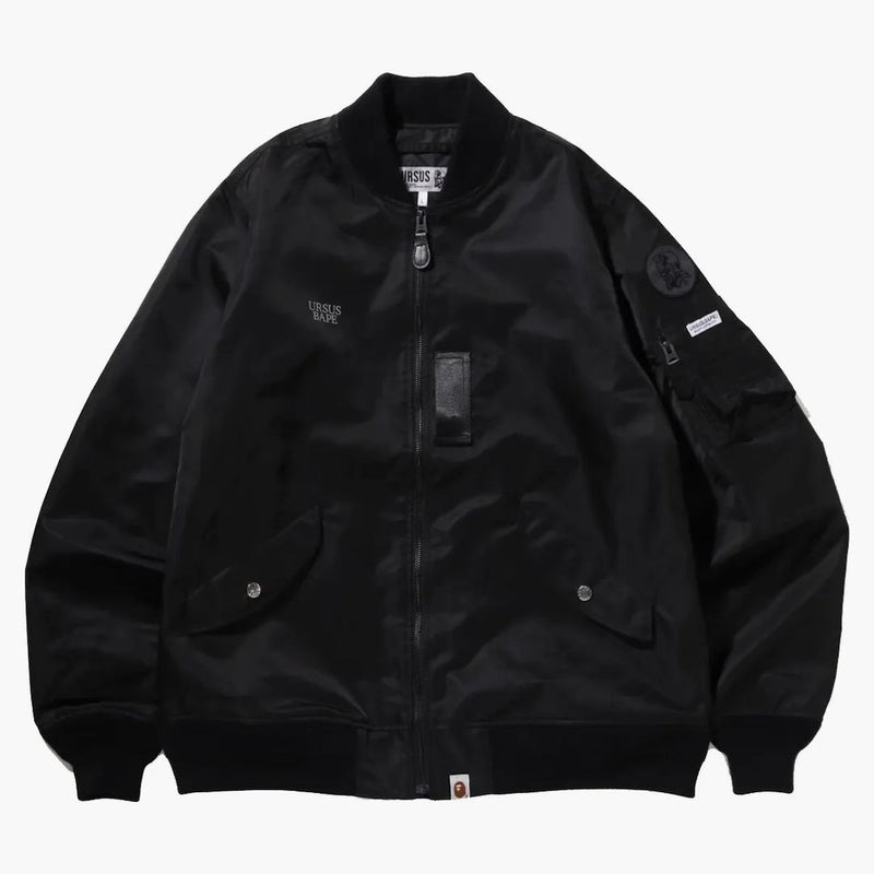 Bape Ursus Nylon Loose Fit Ma-1 Black