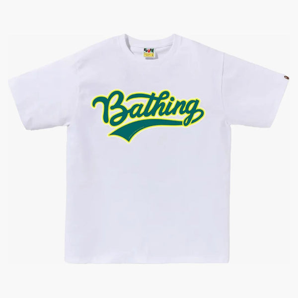 BAPE VARSITY BASSEBALL LOGO TEE White