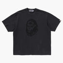Bape Wgm Garment Dyed Relaxed Fit Tee Black