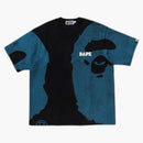 Bape Water Print Ape Head Relaxed Fit II Tea Black