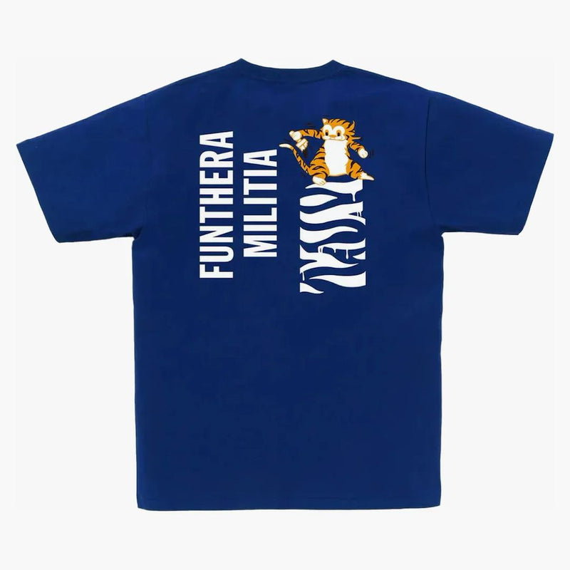 Bape White Tiger Tee Blue