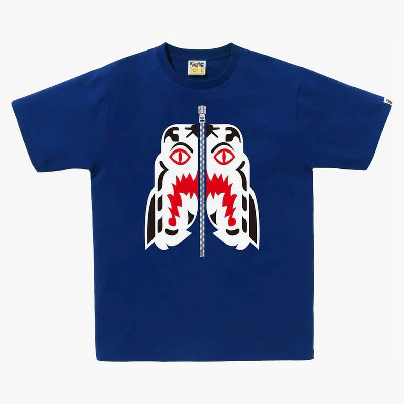 Bape White Tiger Tee Blue