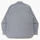 Bape Wide Logo Print Shirt Gray