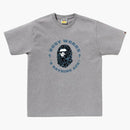 Bape Wild Leopard Pattern Busy Works Sta Tee Gray