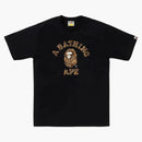 Bape Wild Leopard Pattern College Tee Black/beige