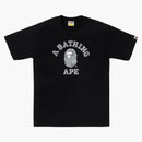 Bape Wild Leopard Pattern College Tee Black/grey