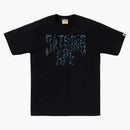 Bape Wild Leopard Pattern Nyc Logo Tee Black/navy