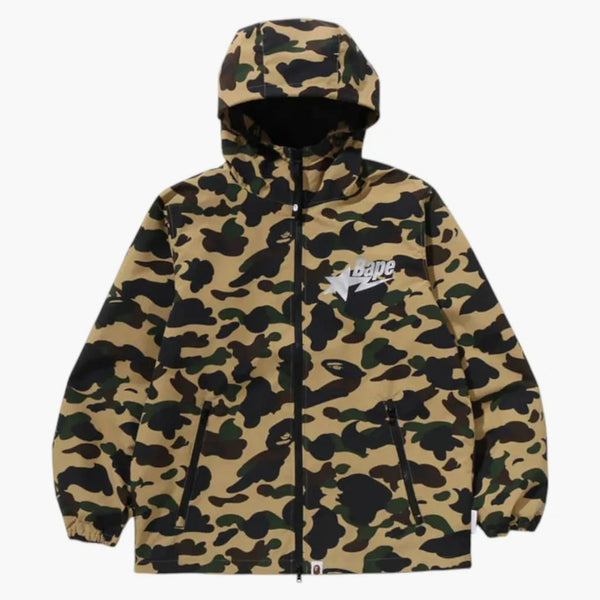 BAPE Windstopper Products Gore-Tex Labs 1st Camo Hoodie Jacket Yellow