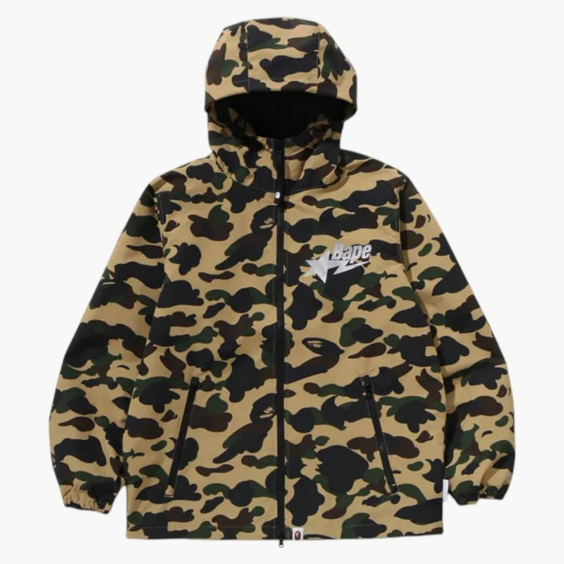 BAPE Windstopper Products Gore-Tex Labs 1st Camo Hoodie Jacket Yellow