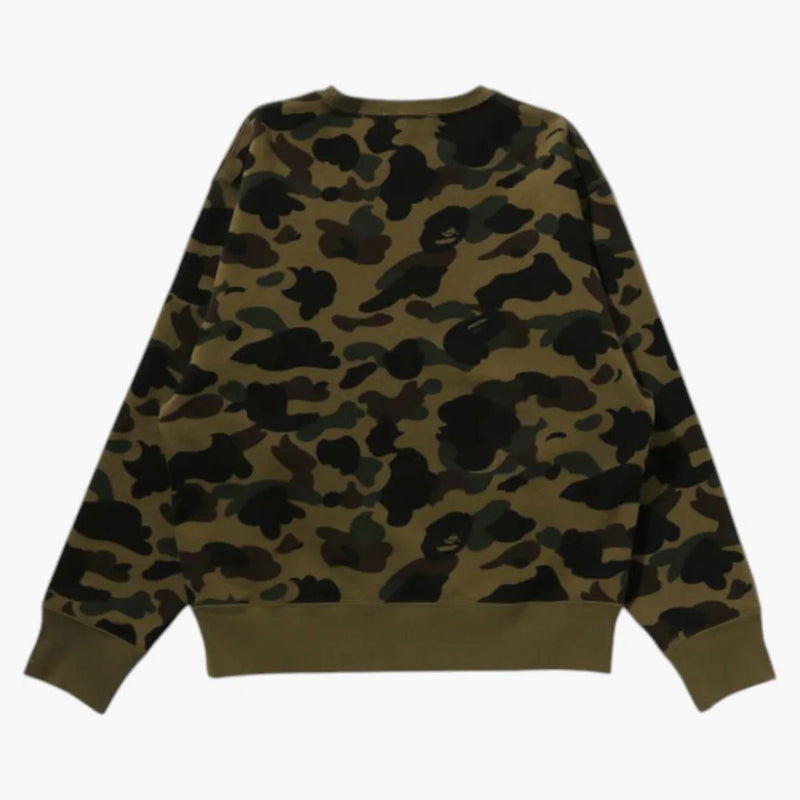 BAPE Dámská 1. kamba od koupání opice Crewneck mikina zelená