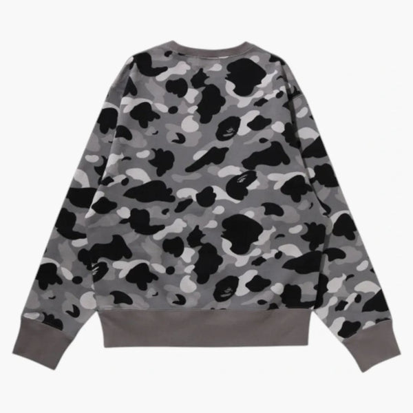 BAPE Dámská 1. kamba od koupání opice Crewneck mikina šedá