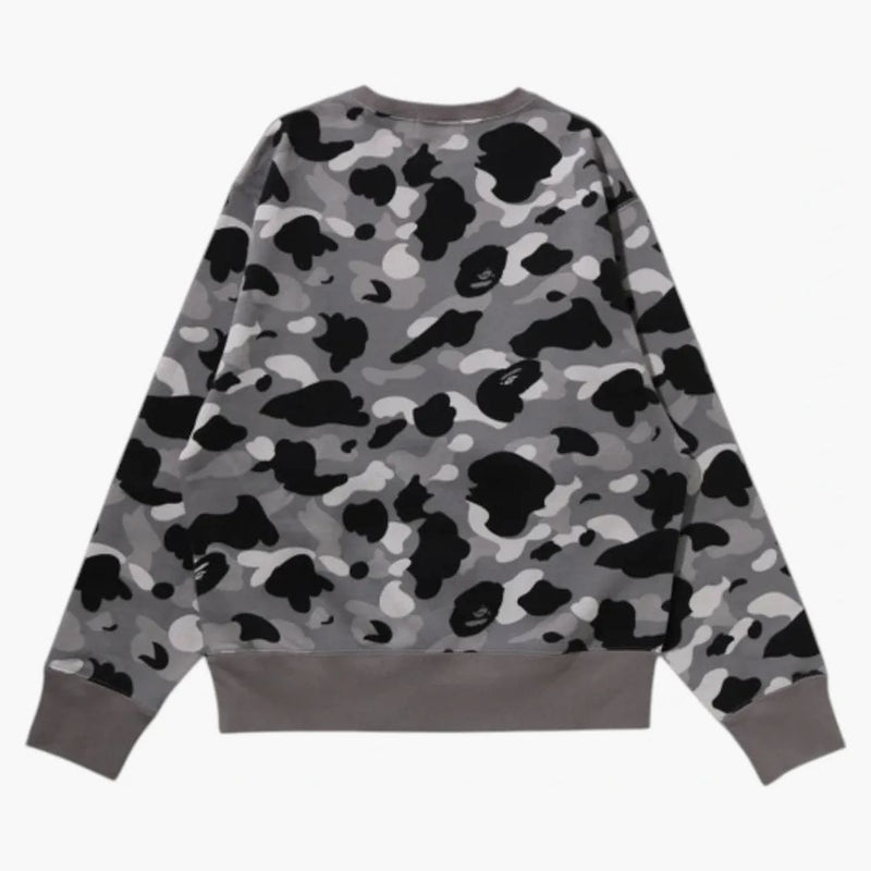 BAPE Dámská 1. kamba od koupání opice Crewneck mikina šedá