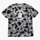 Bape Women's 1st Camo College Oversized Tee Grey