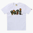 Bape Women's 1st Camo Milo Bape Logo Tee White/green