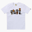 Bape Women's 1st Camo Milo Bape Logo Tee White/grey
