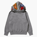 BAPE Women's 1st Camo Shark Full Zip Double Hoodie Grey