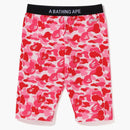 BAPE DOMENS ABC Camo Biker Shorts Pink