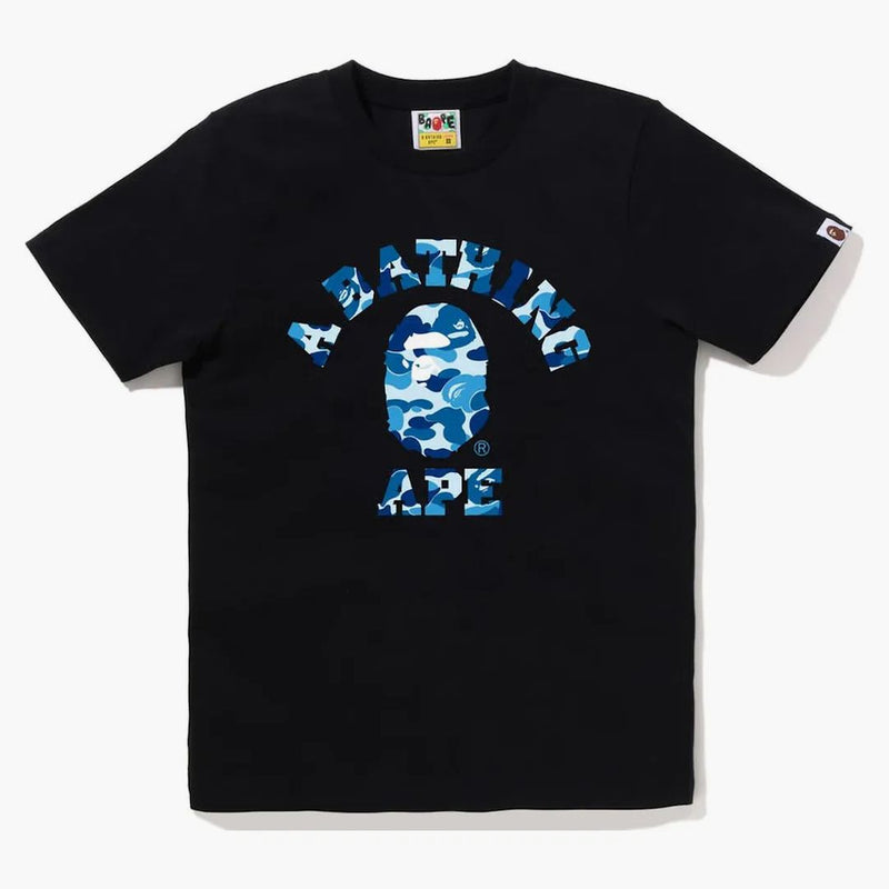 Bape Women's ABC Camo College tè nero blu