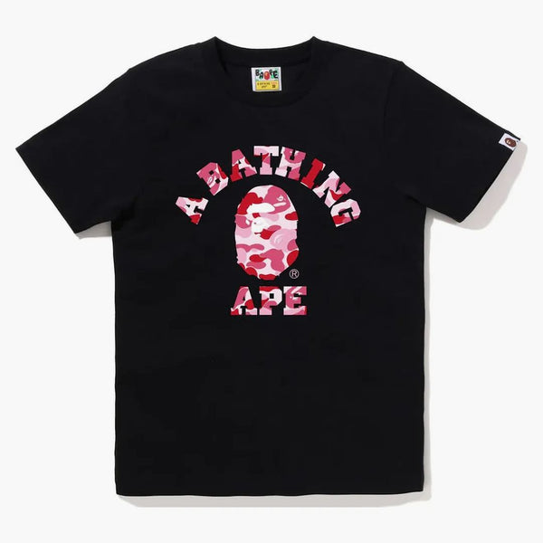 Bape Women's ABC Camo College Tea Black Pink