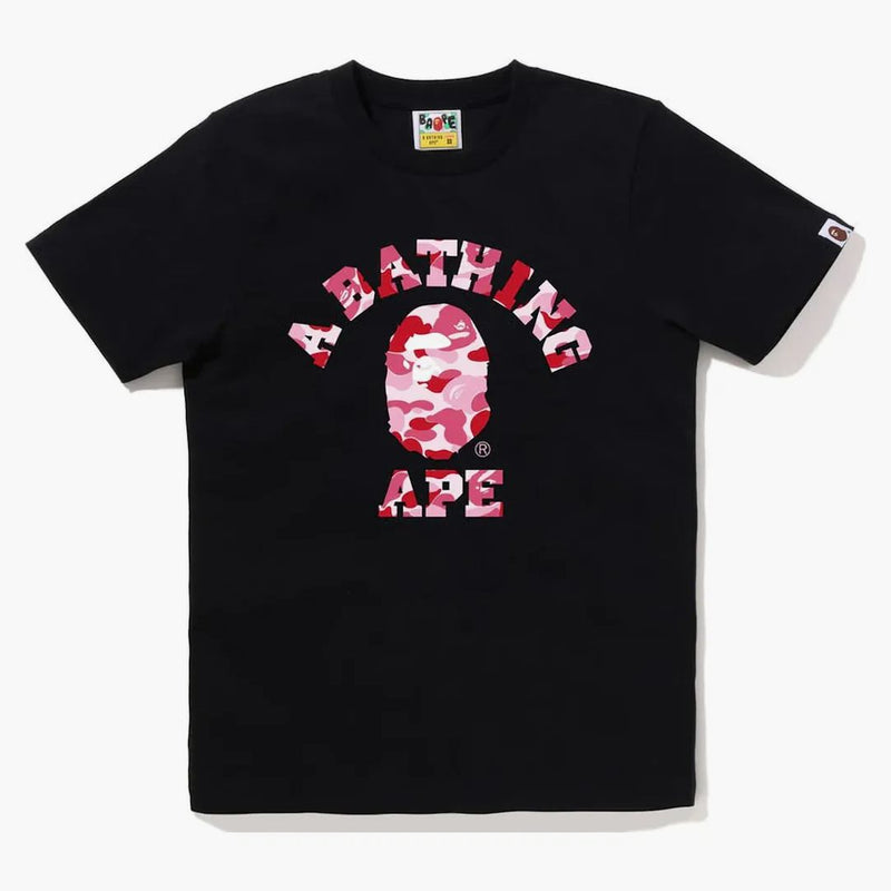 Bape Women's ABC Camo College Tea Black Pink