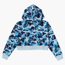 Bape Women's ABC Camo Full Zip Hoodie Blue