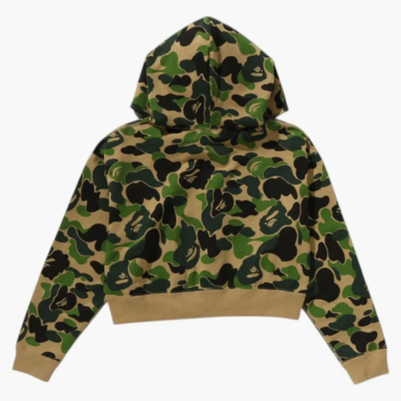 Bape Women's ABC Camo Full Zip Hoodie Green