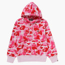 Bape Women's ABC Camo One Point Publiver Hoodie Pink