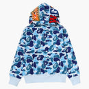 Bape Women's ABC Camo Shark Full Zip Hoodie Blue