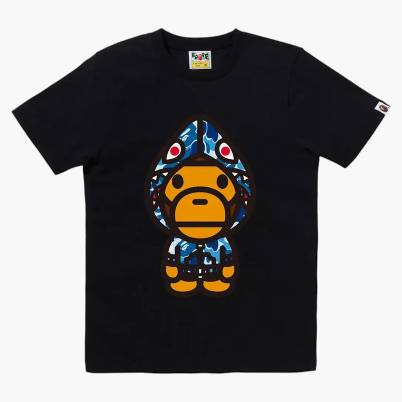 Bape Women's ABC Camo Shark Shark Hoodie Milo Tea Black/Blue