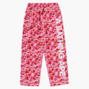 BAPE Dámské kalhoty ABC Camo Track Pink