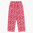 BAPE Dámské kalhoty ABC Camo Track Pink