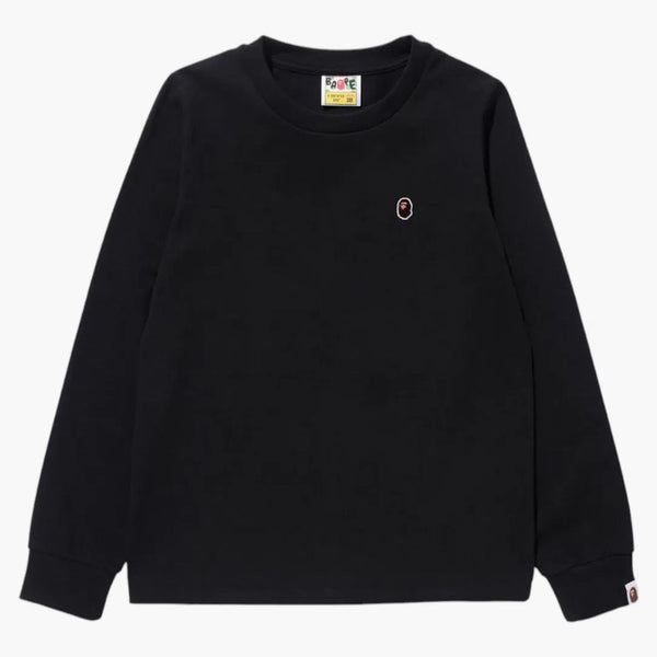 Bape Women's Ape Head One Point L/S Tea Black