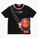 Bape Women's Baby Milo Fake Print Oversized Tee Black